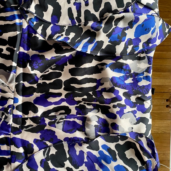 Julie Dillon Flutter Sleeve Leopard Print Cocktail Dress - 8 - Picture 4 of 5